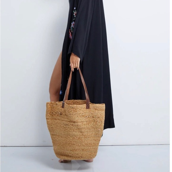 Gottex Handbags - Jute and leather tote from Gottex - Sold out online!
